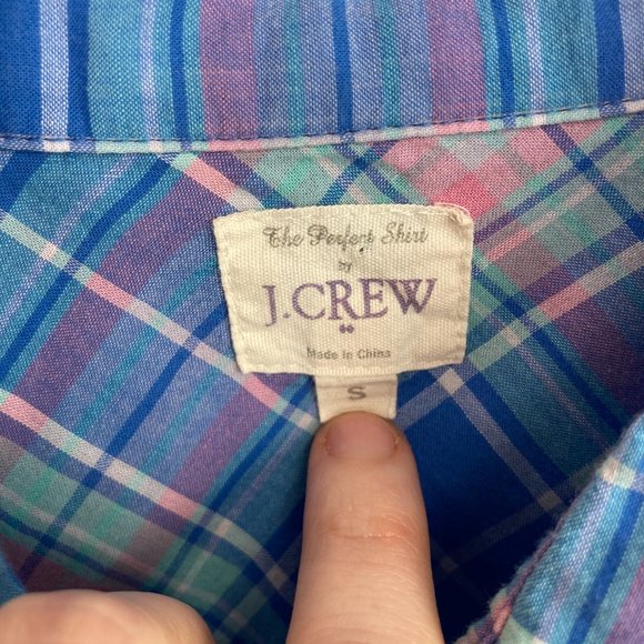 J. Crew Factory The Perfect Shirt Plaid Shirt S - Picture 5 of 10